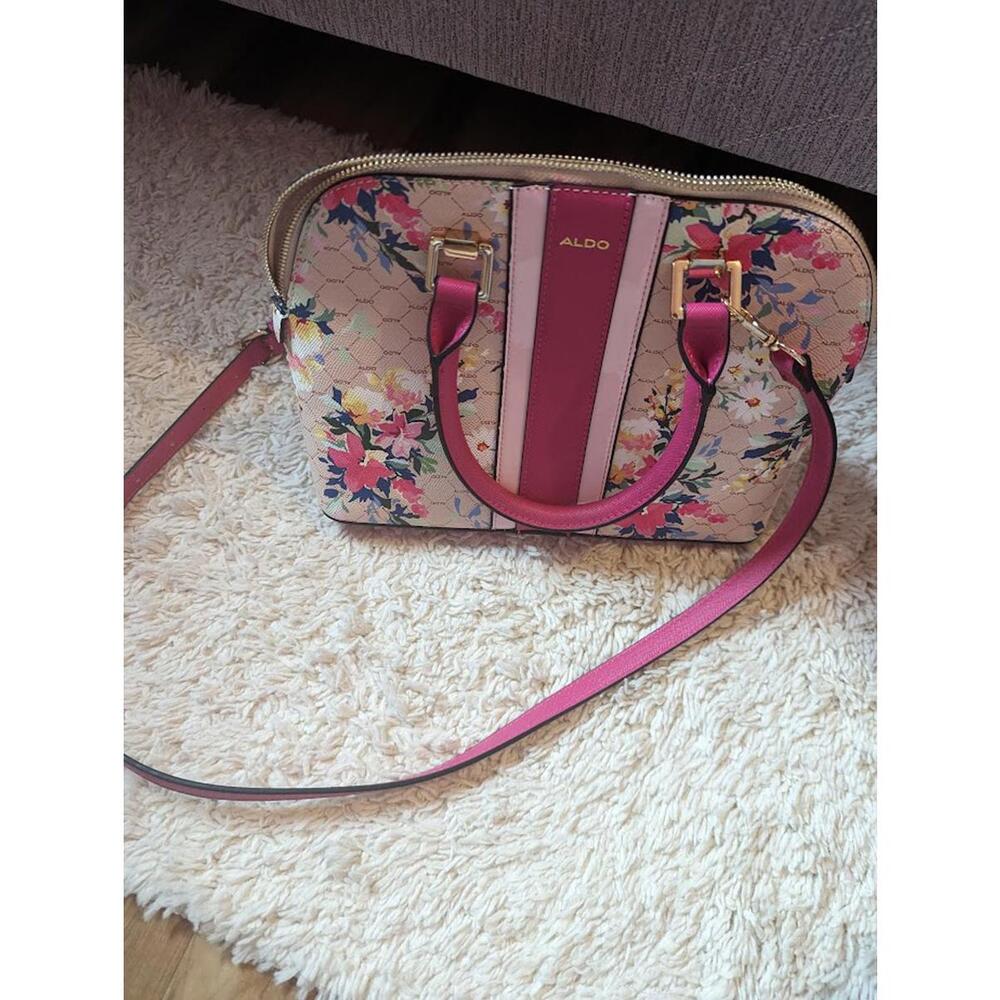 Aldo pink floral crossbody and hand bag (+ coin purse freebie!!)